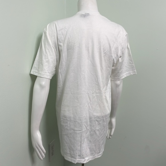 "TAKE A LOOK IT'S IN A BOOK" reading rainbow butterfly tee shirt size large FLAW - Picture 6 of 7